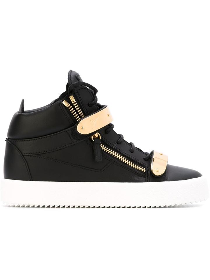 Giuseppe Zanotti Design London Mid-top Sneakers - Black