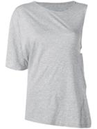 Mm6 Maison Margiela Asymmetric T-shirt - Grey
