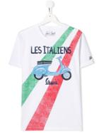 Mc2 Saint Barth Kids Vespa Print T-shirt - White