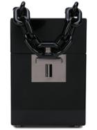 Oscar De La Renta Alibi Box Top Handle Bag - Black