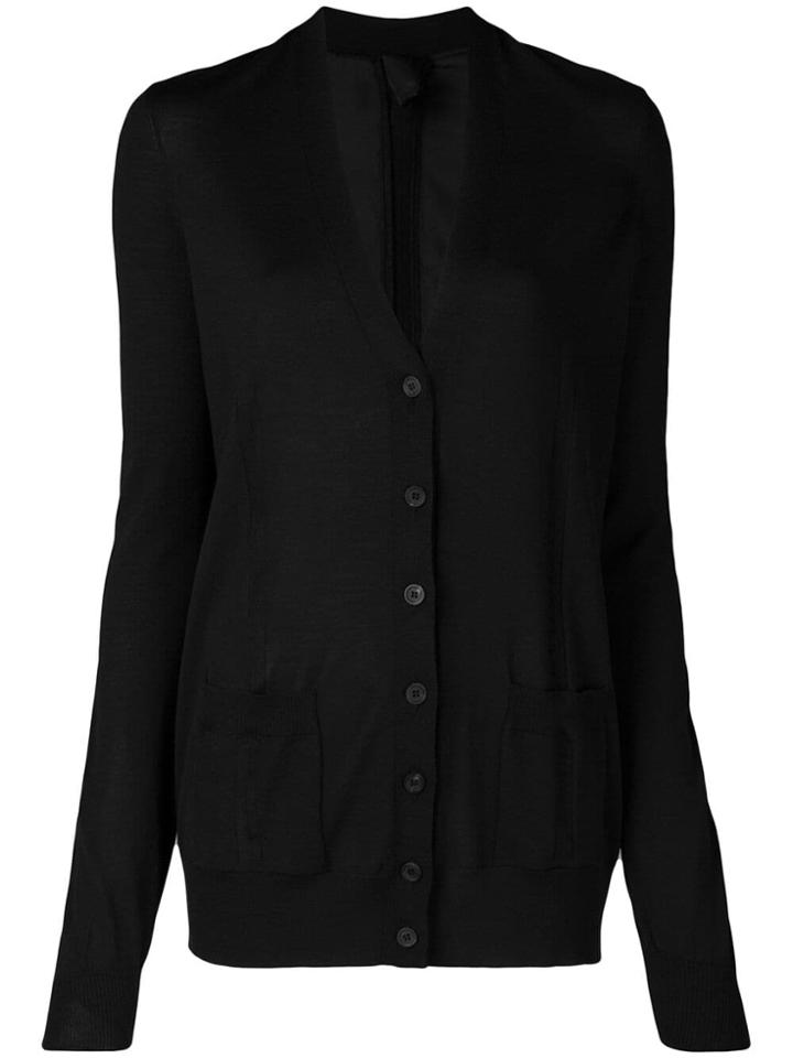 Vera Wang Fine-knit Cardigan - Black