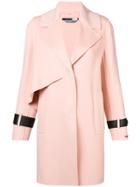 Sport Max Code Single-breasted Buttoned Coat - Pink & Purple