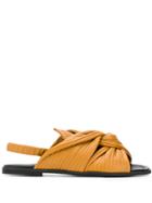 Christian Wijnants Avi Knot Detail Sandals - Brown