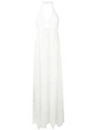 Liu Jo Long Embroidered Dress - White