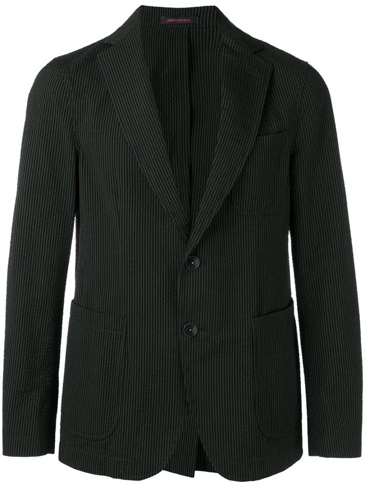 The Gigi - Fine Stripe Blazer - Men - Cotton/acetate/viscose - 52, Green, Cotton/acetate/viscose