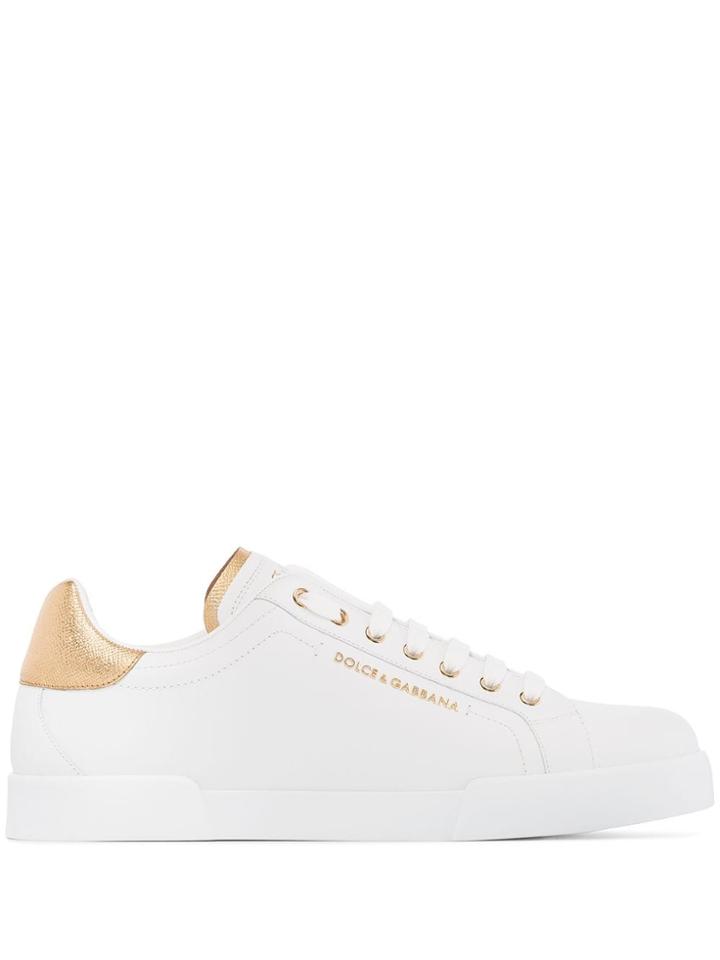 Dolce & Gabbana Portofino Low Top Sneakers - Yellow