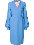 Roksanda Puff Sleeve Dress - Blue