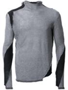 Masnada Patched Jumper, Men's, Size: Large, Grey, Merino