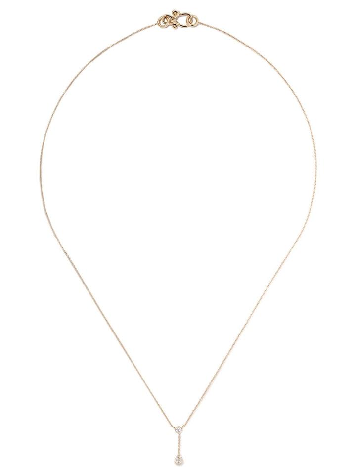Sophie Bille Brahe 18kt Yellow Gold Roma Pear Diamond Necklace