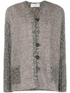 Dolce & Gabbana Pre-owned Herringbone Buttoned Jacket - Brown