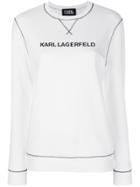 Karl Lagerfeld Karl's Essential Sweatshirt - White