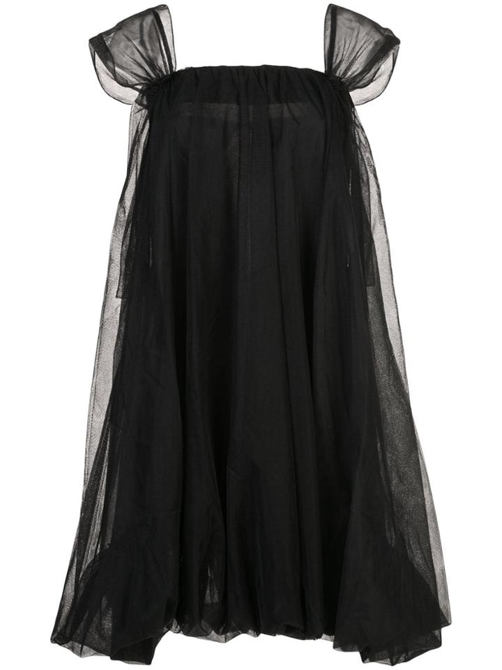 Simone Rocha Flared Tulle Dress - Black