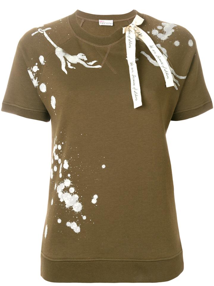 Red Valentino Bow Sweatshirt T-shirt - Green