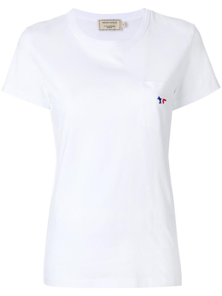 Maison Kitsuné Tricolor Fox Pocket T-shirt - White