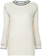 Marni Crew Neck Sweater - White