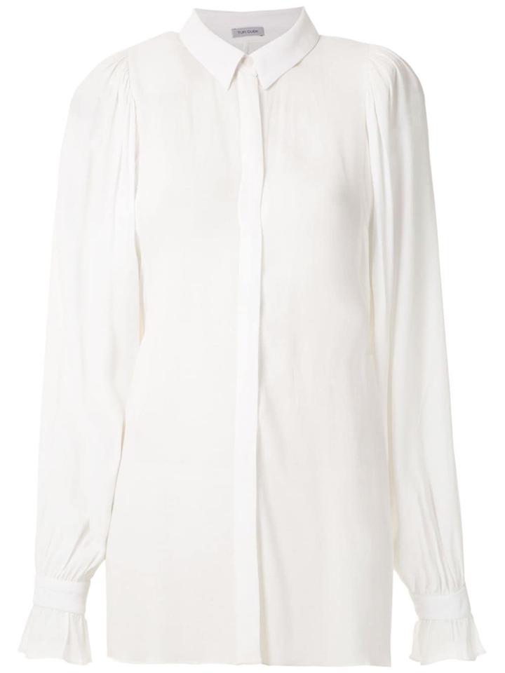 Tufi Duek Gathered Sleeves Shirt - White