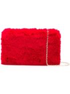 Love Moschino Fuzzy Clutch - Red