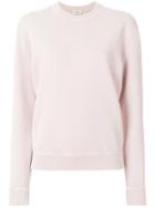 Saint Laurent Long-sleeve Fitted Sweater - Pink & Purple