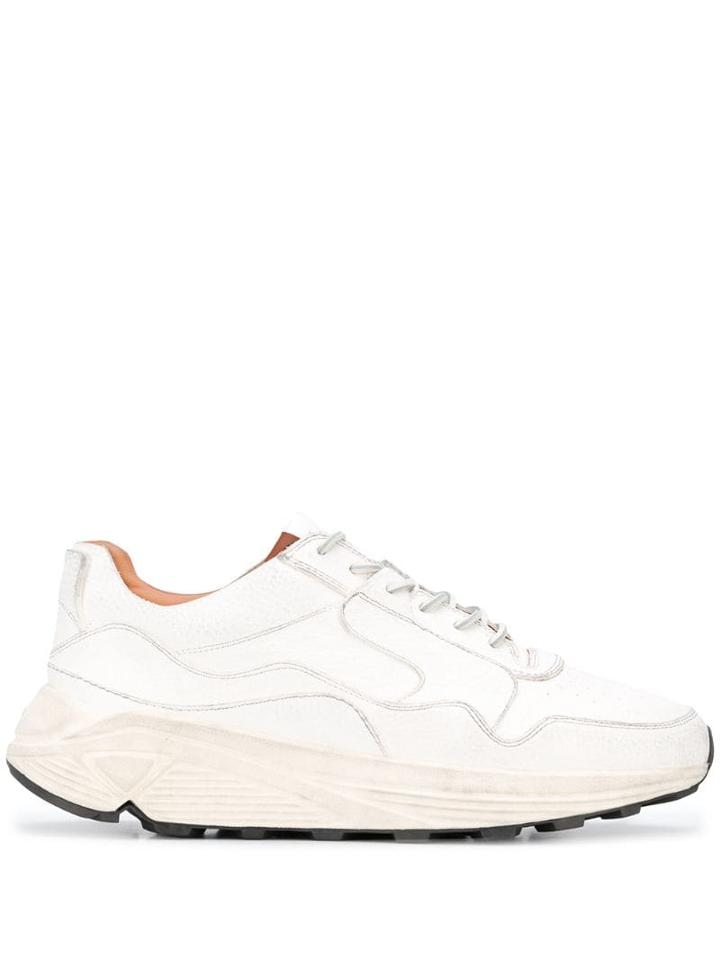 Buttero Chunky Lace-up Sneakers - White