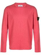 Stone Island Logo Sweatshirt - Pink
