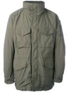 Attachment Patch Pocket Jacket, Men's, Size: 4, Green, Cotton/nylon