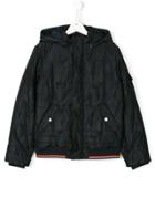Armani Junior Hooded Coat - Blue
