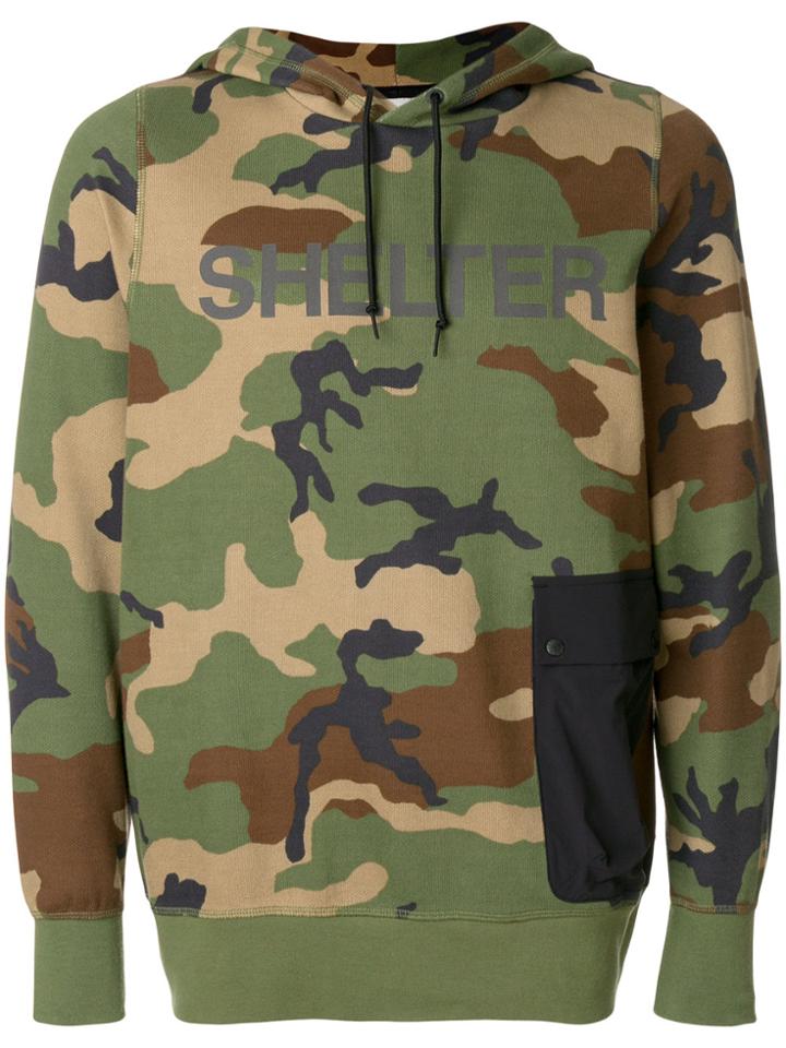 The North Face Camouflage Print Hoodie - Green