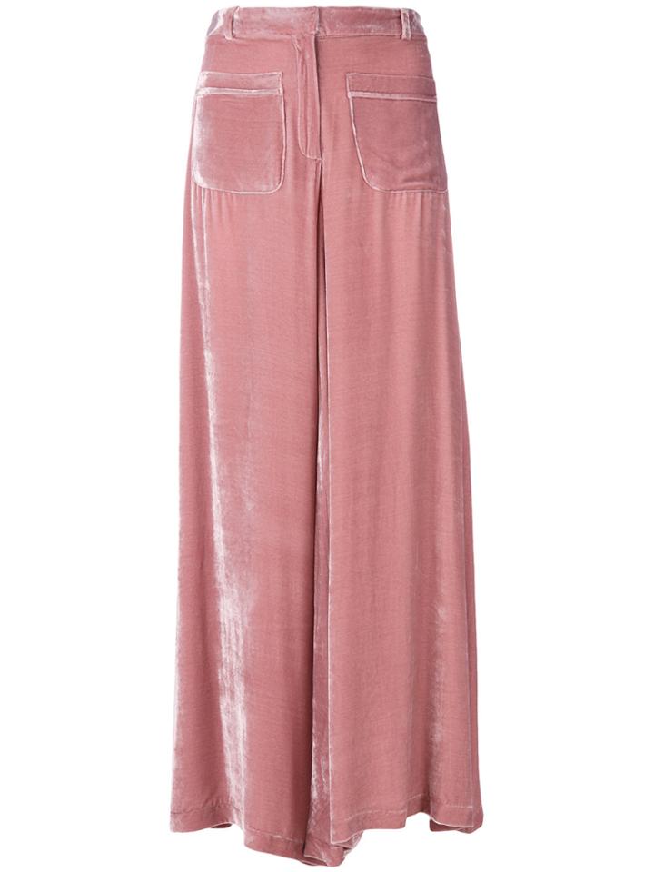 Vivetta Flared Trousers - Pink & Purple