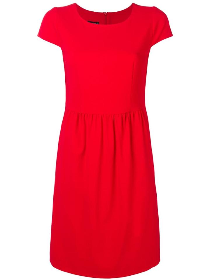 Emporio Armani Casual Shift Dress - Red
