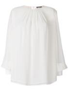 Sportmax Ribbed Cuff Blouse - White