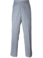 Thom Browne Classic Backstrap Trousers, Men's, Size: 4, Blue, Cupro/wool