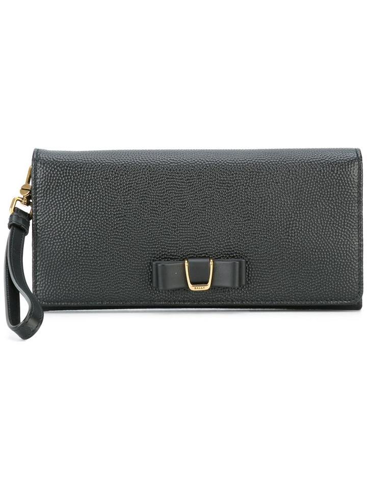 Bally Flap Closure Clutch, Women's, Black
