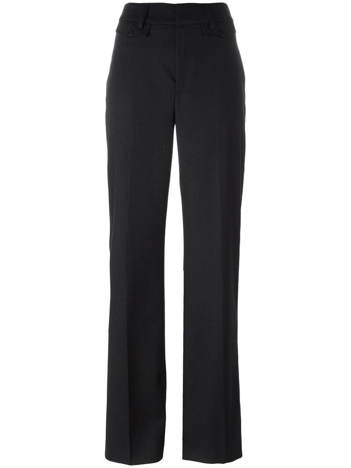 Dondup Loose-fit Flared Trousers, Women's, Size: 42, Blue, Acetate/viscose/virgin Wool/spandex/elastane