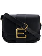 Essentiel Antwerp Logo Buckle Shoulder Bag - Black