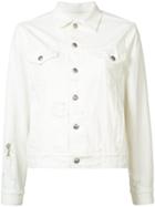 R13 Cropped Denim Jacket - White