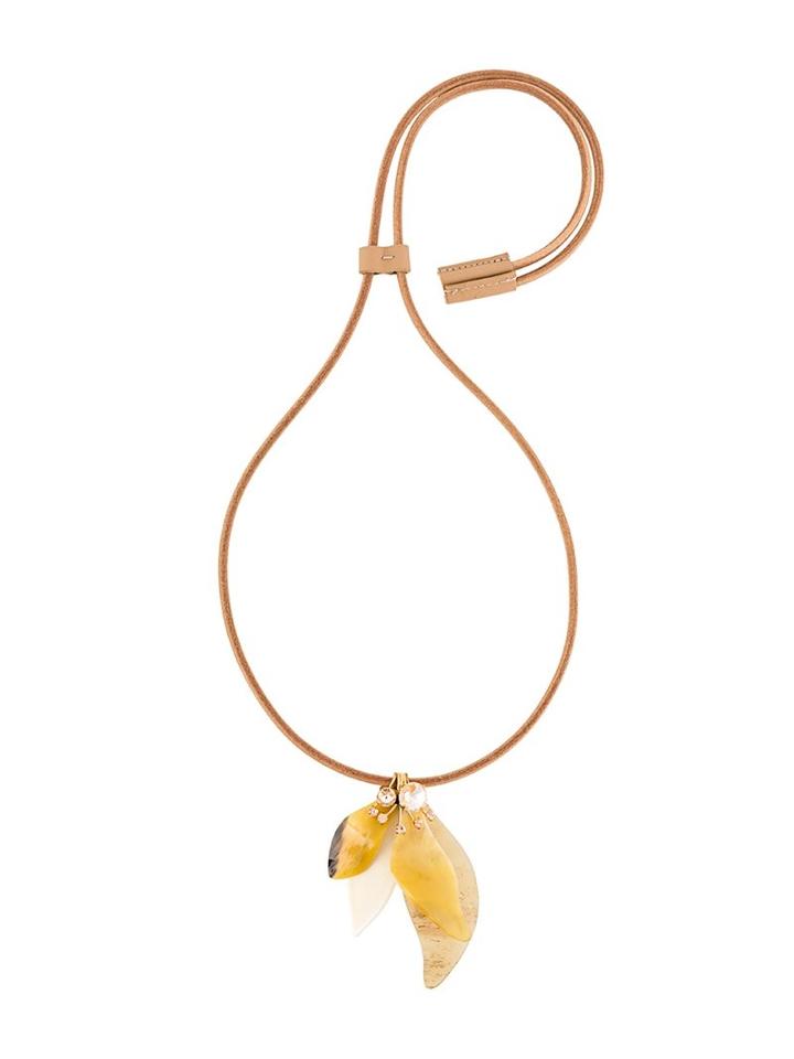 Marni Bone Pendant Necklace, Women's, Nude/neutrals