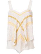 Derek Lam 10 Crosby Tiered Cami With Straps - Nude & Neutrals