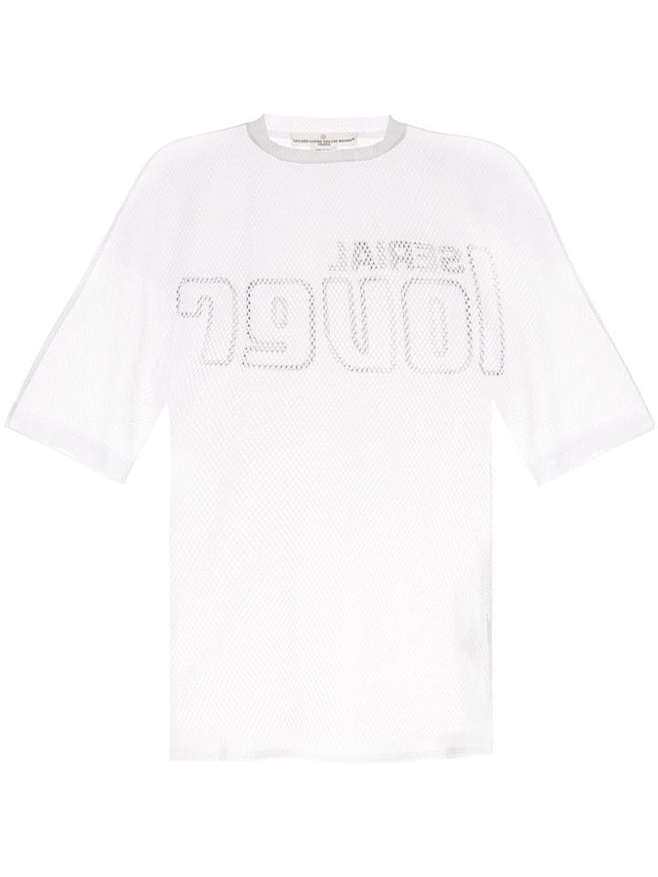 Golden Goose Mesh T-shirt - White