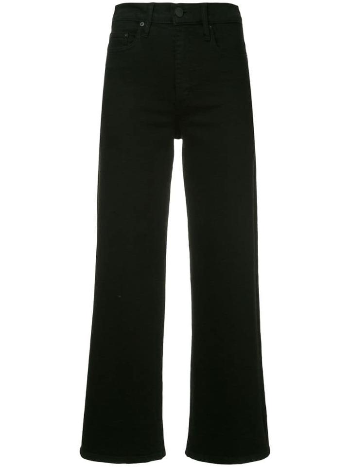 Nobody Denim Flare Cropped Jeans - Black
