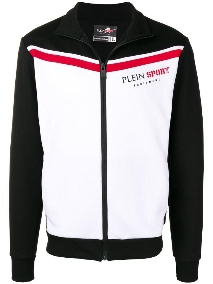 Plein Sport Stamped Zip-up Jacket - Black