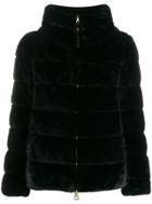 Herno Faux Fur Puffer Jacket - Black