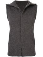 Yohji Yamamoto Vintage Slim Sleeveless Top - Grey