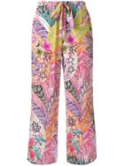 Etro Printed Silk Trousers, Women's, Size: 48, Silk