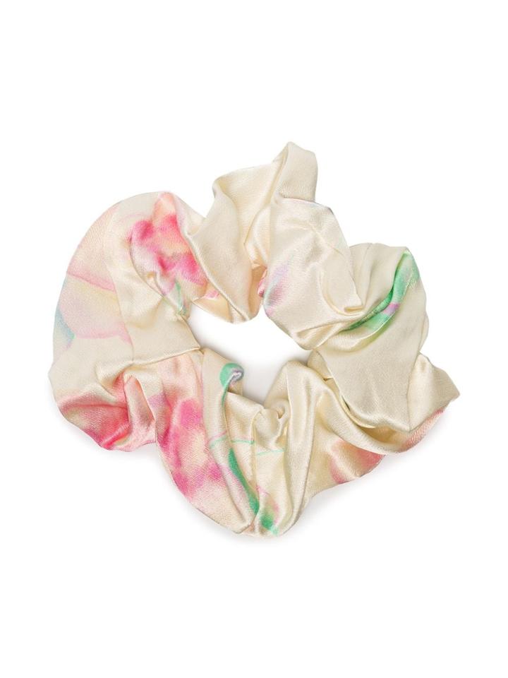 Ganni Tie-dye Scrunchie - Neutrals