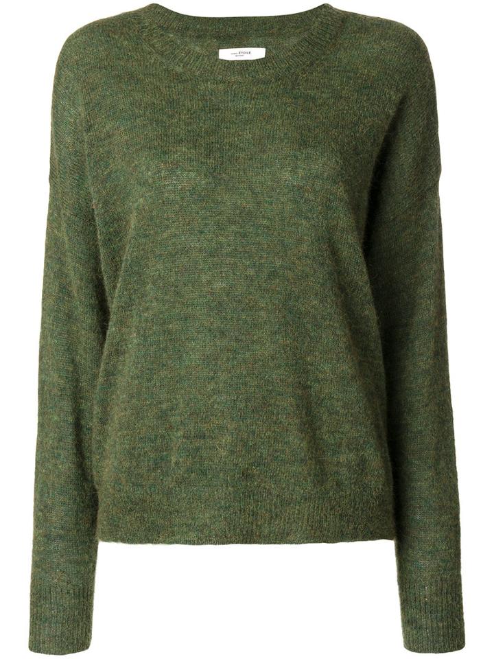 Isabel Marant Étoile - Difton Fuzzy-knit Sweater - Women - Acrylic/polyamide/mohair/alpaca - 36, Green, Acrylic/polyamide/mohair/alpaca