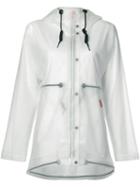 Hunter Vinyl Smock Transparent Coat, Women's, Size: Medium, White, Polyurethane