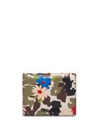 Miu Miu Camouflage And Floral Print Wallet - Green