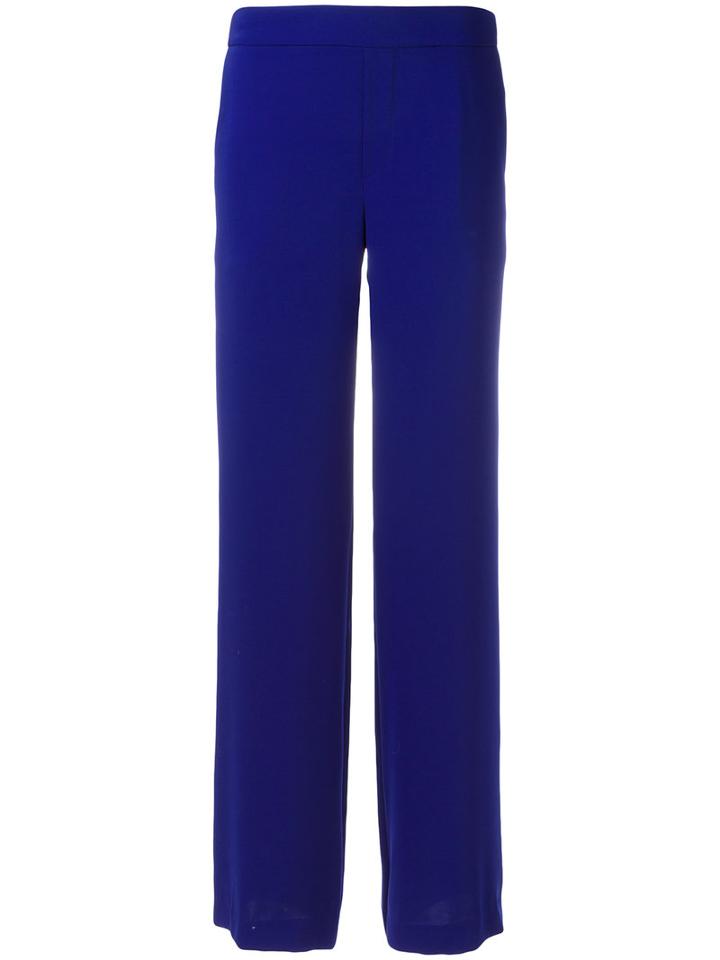 P.a.r.o.s.h. Straight Trousers, Women's, Blue, Polyester