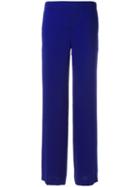P.a.r.o.s.h. Straight Trousers, Women's, Blue, Polyester