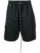 Represent Slim-fit Drawstring Shorts - Black